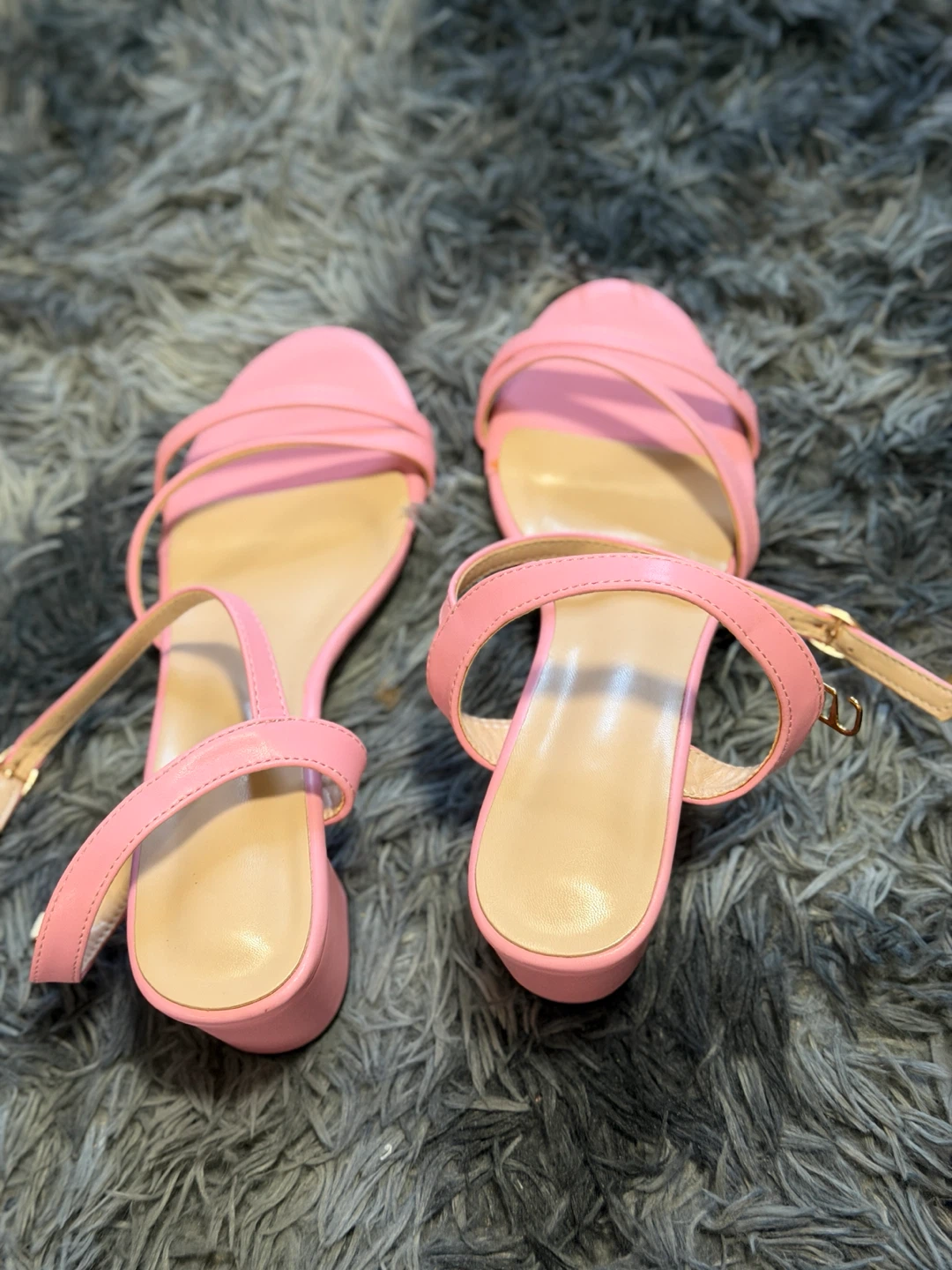 Pink Heeled Sandals