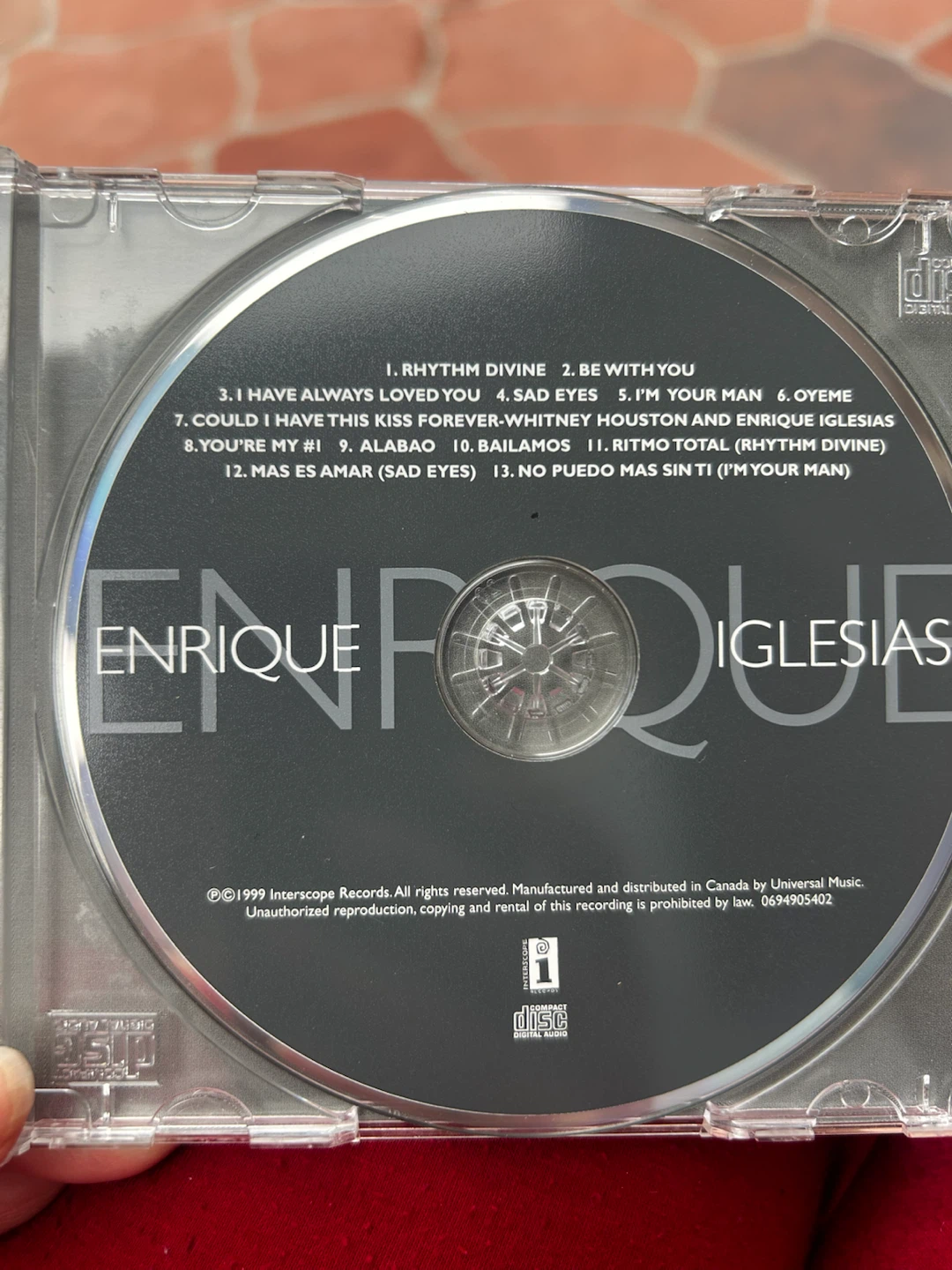 Enrique Iglesias Self-Titled CD - photo 3