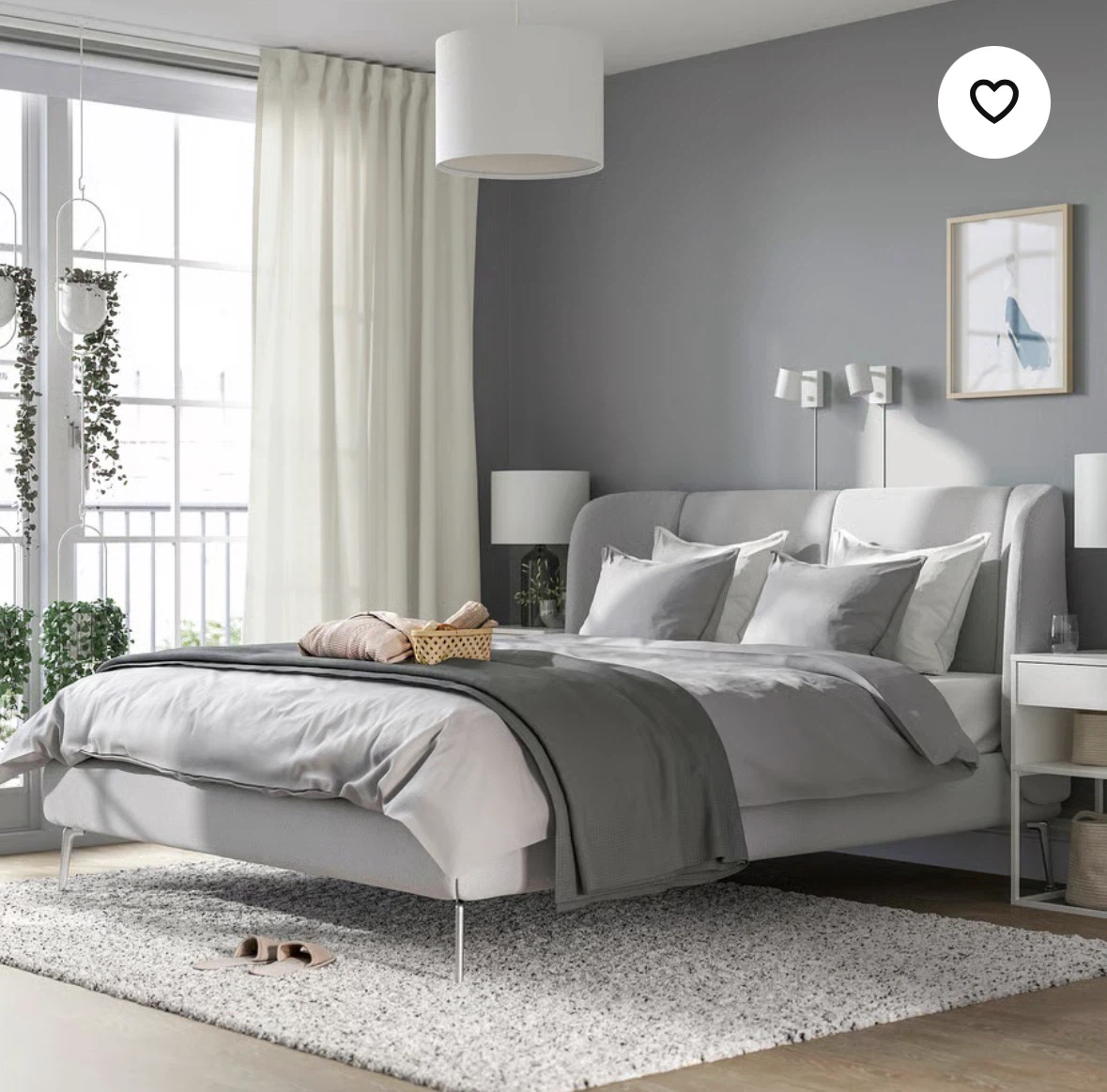 Queen Bed Frame IKEA TUF FJORD Upholstered