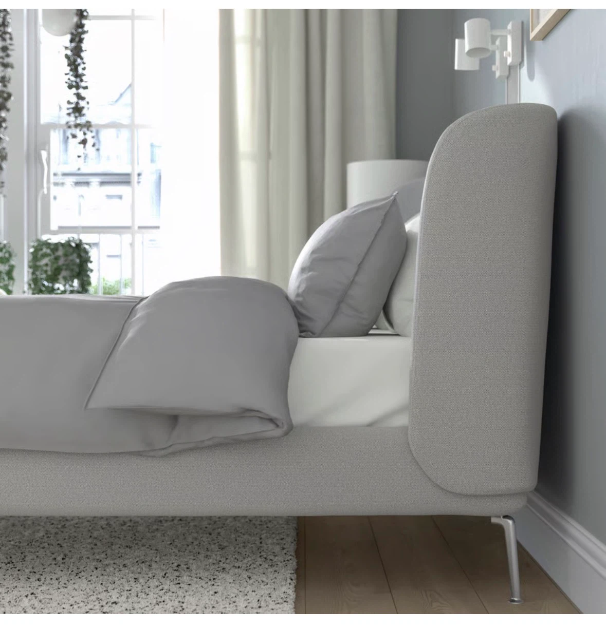 Queen Bed Frame IKEA TUF FJORD Upholstered - photo 2