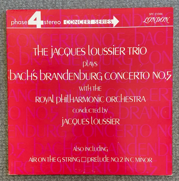 The Jacques Loussier trio Play Bach