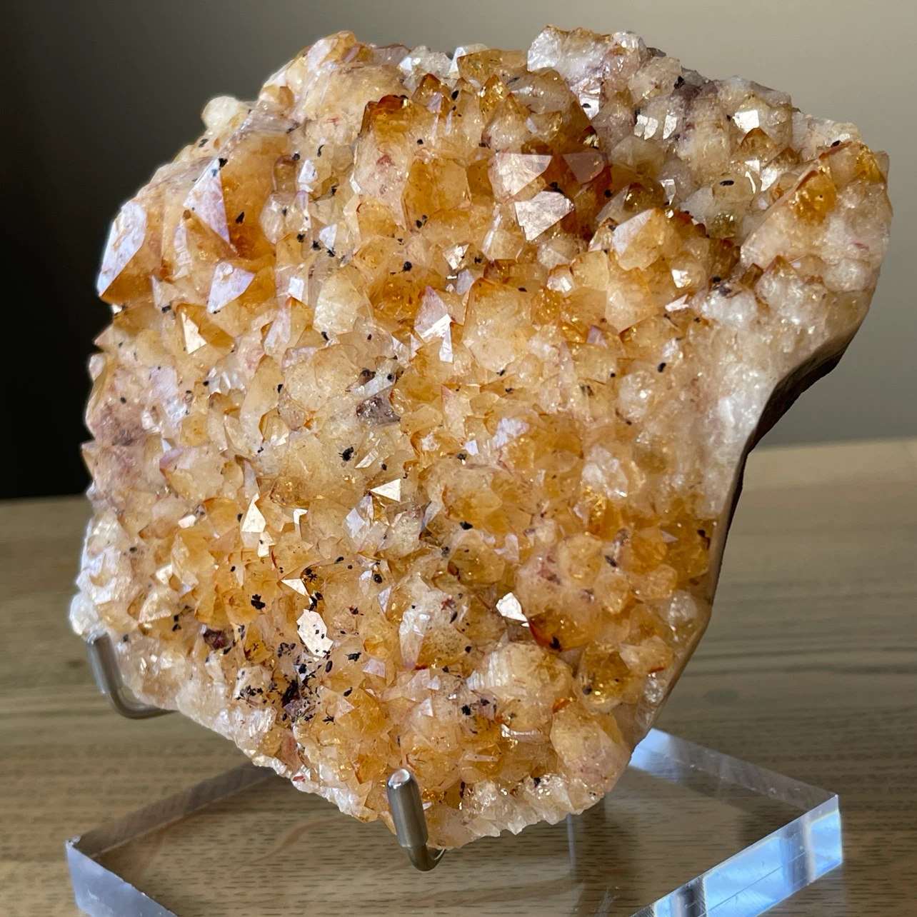Raw Citrine Druzy cluster specimen - Prosperity - photo 2