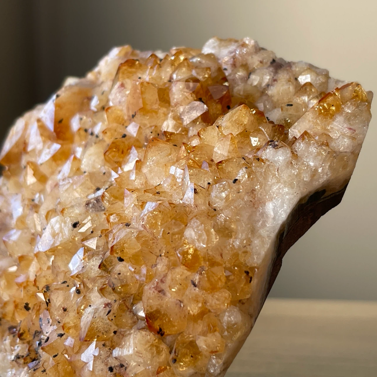 Raw Citrine Druzy cluster specimen - Prosperity - photo 5