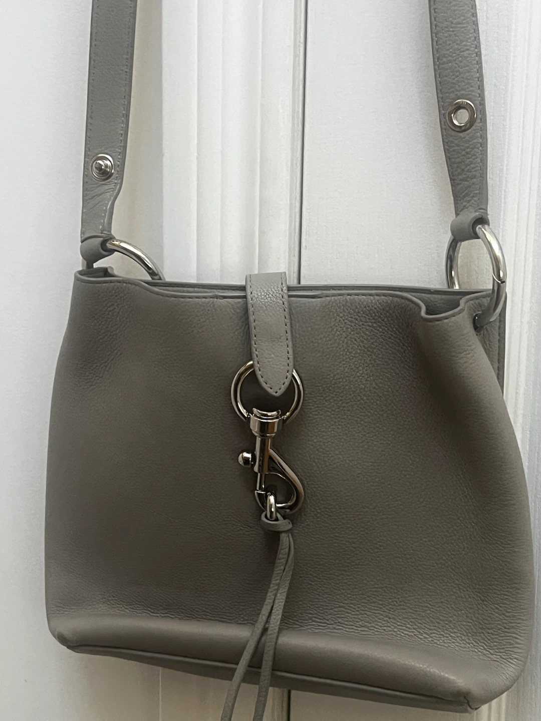Rebecca Minkoff Grey Leather Hobo Bag