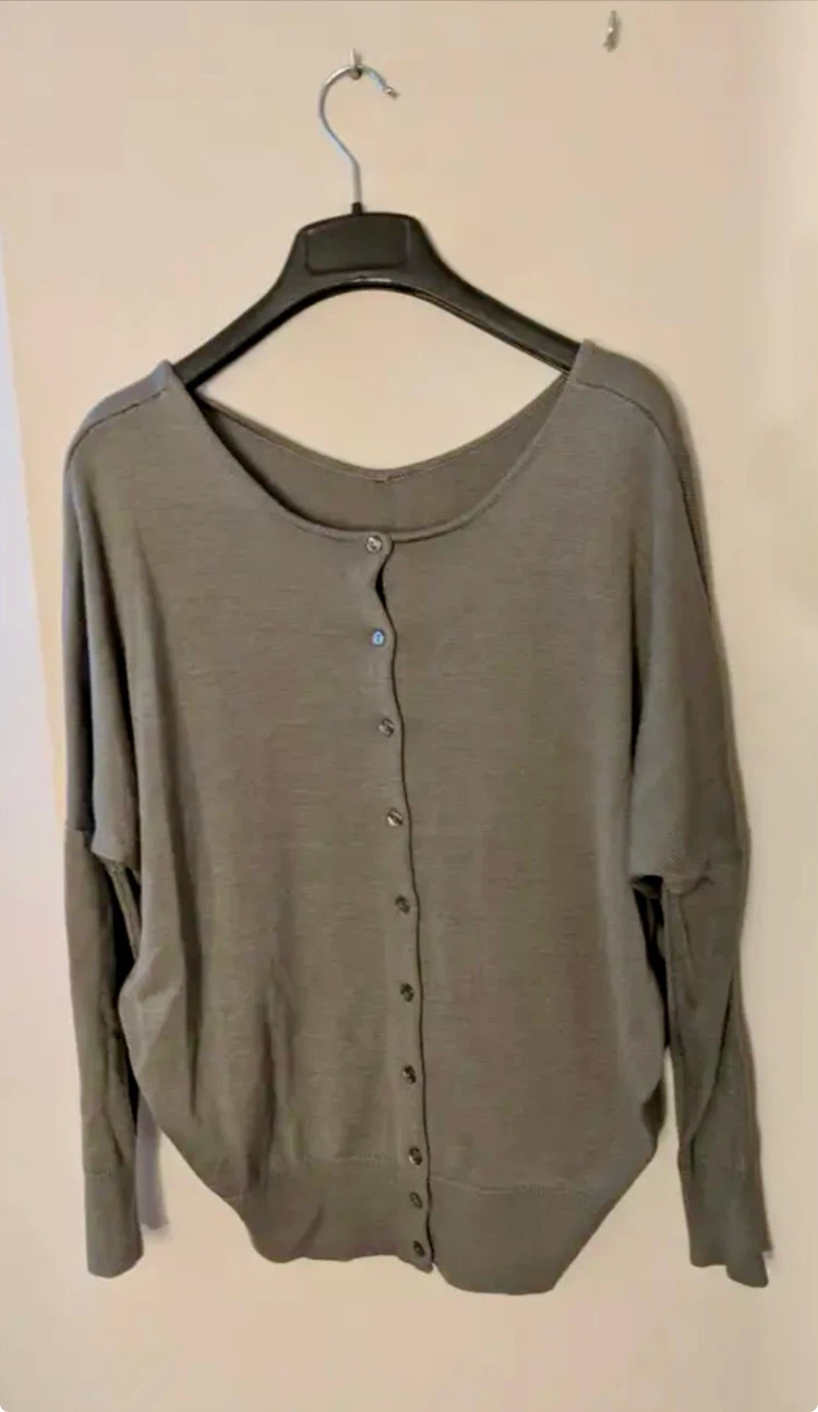 Two way wear- Grey Cardigan Sweater - photo 2