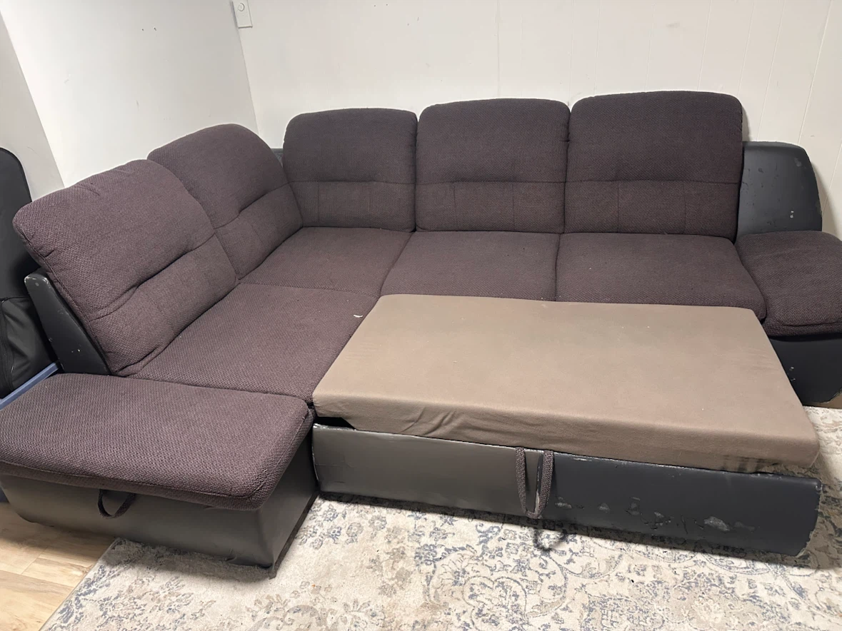 Dark grey  Sectional Sofa with Storage - photo 2