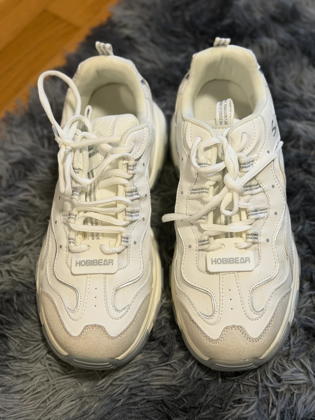 White HOBIBEAR Men's Running Shoes - photo 2