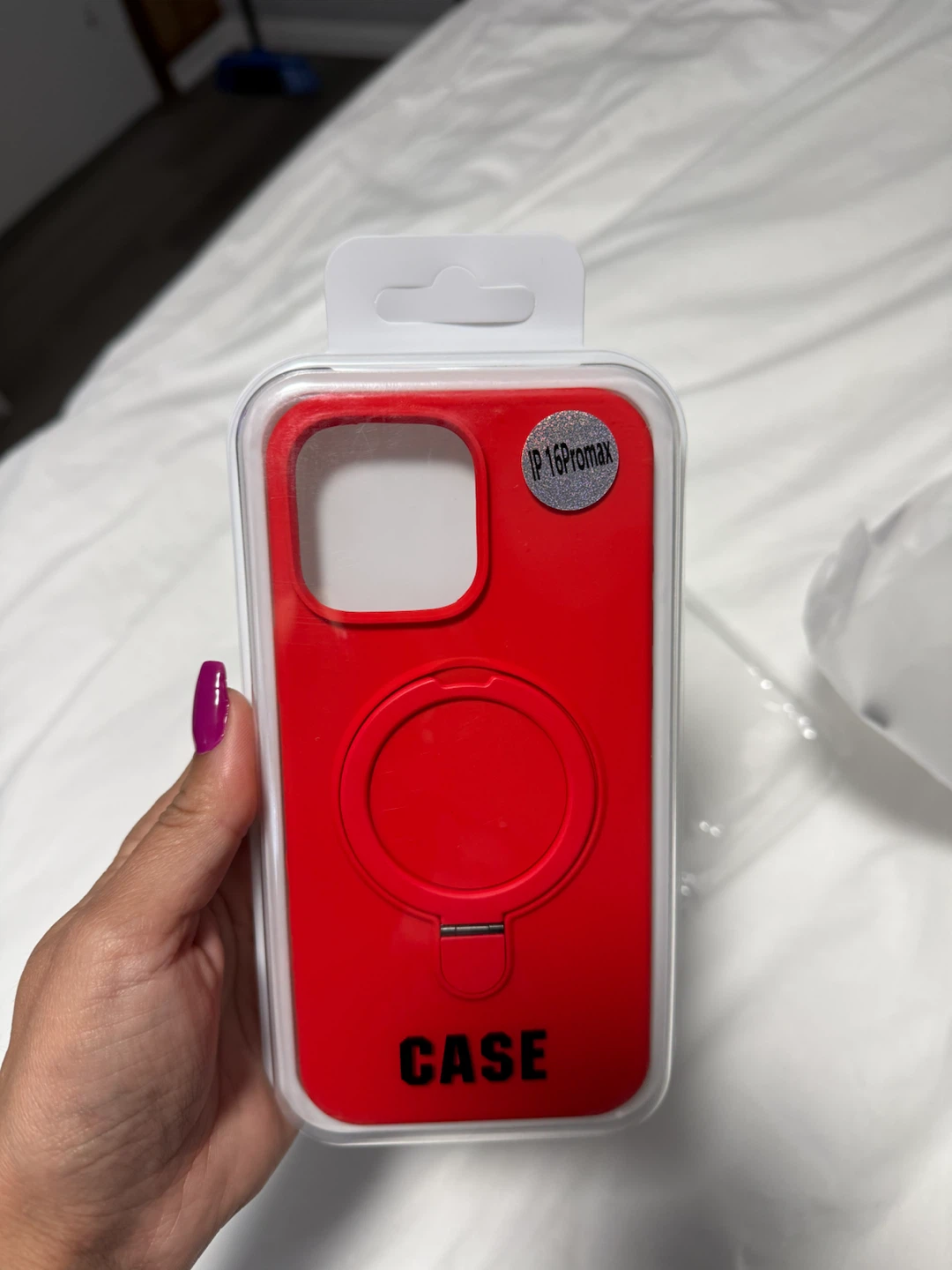Red iPhone 16 pro max Case with MagSafe