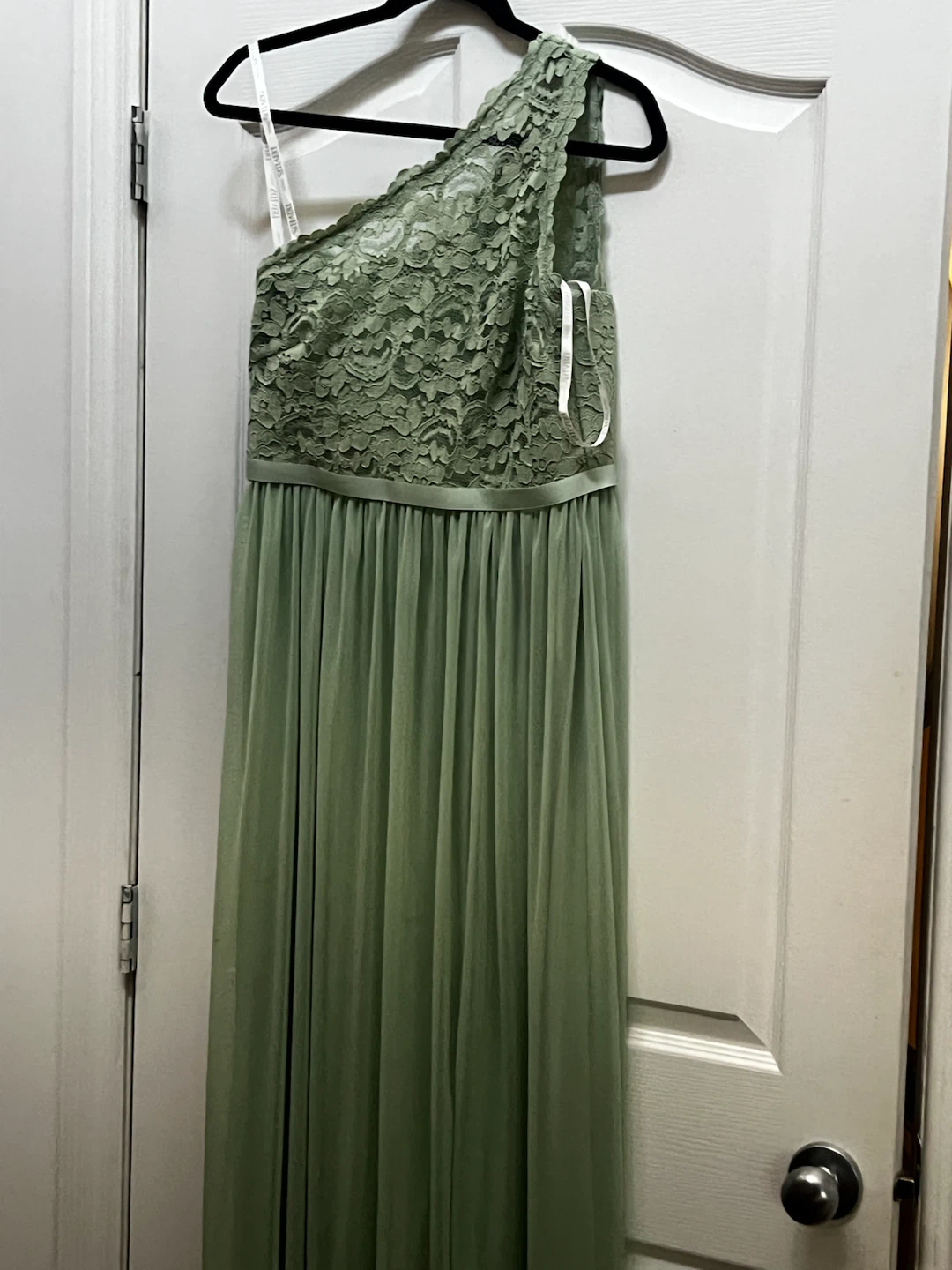 Red tiered maxi dress with smocked bust - photo 2