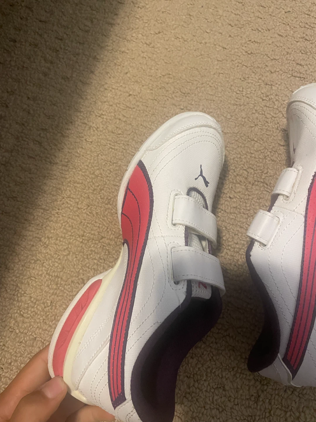 Puma White & Pink Kids' Shoes - photo 2