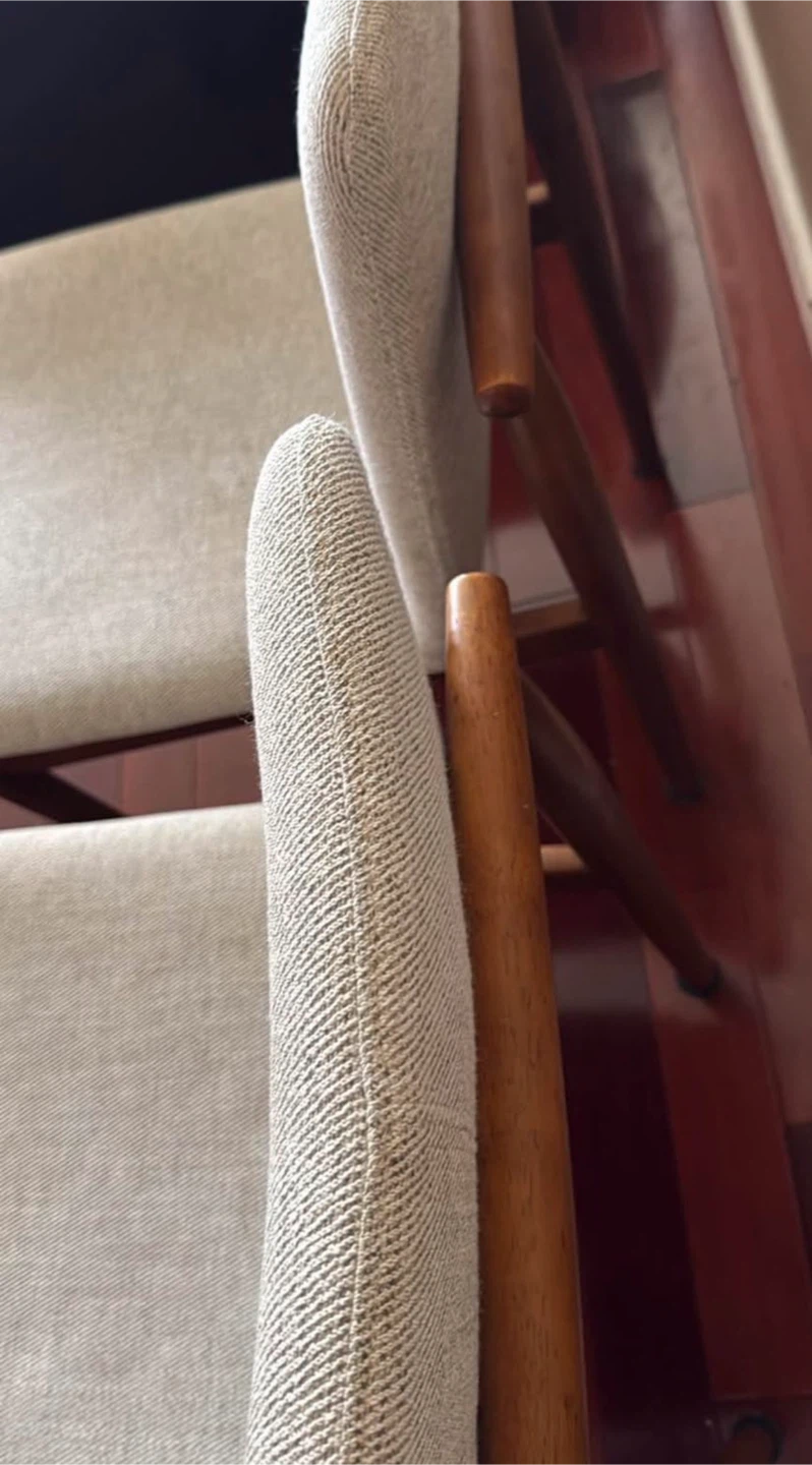 West Elm Framework Set of 3 Upholstered Dining Chairs