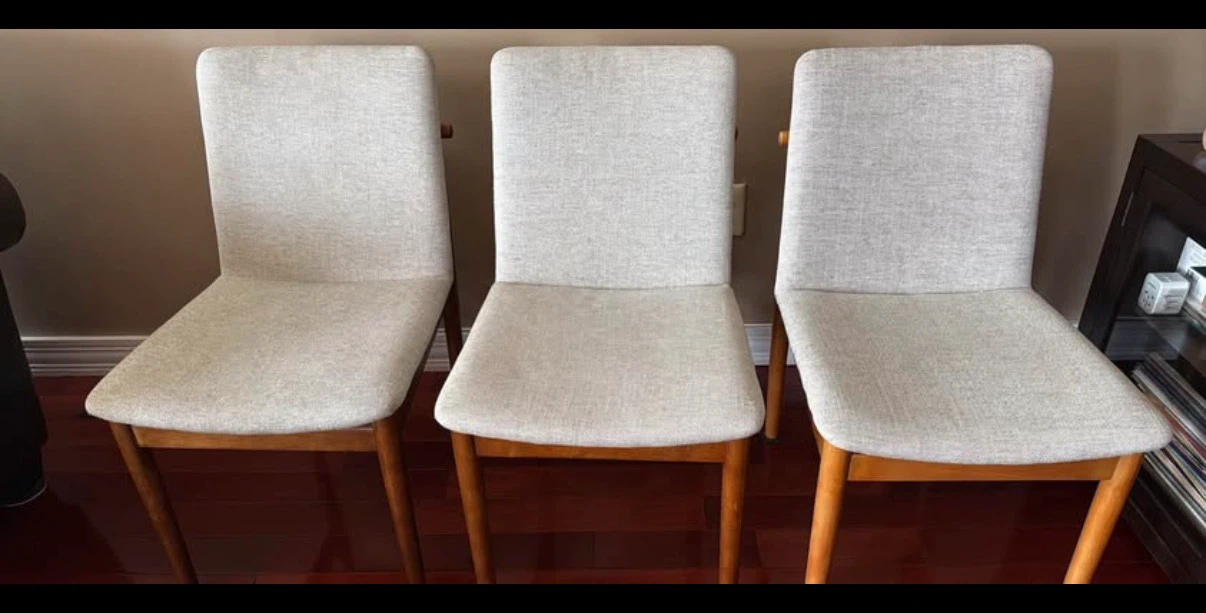 West Elm Framework Set of 3 Upholstered Dining Chairs - photo 5