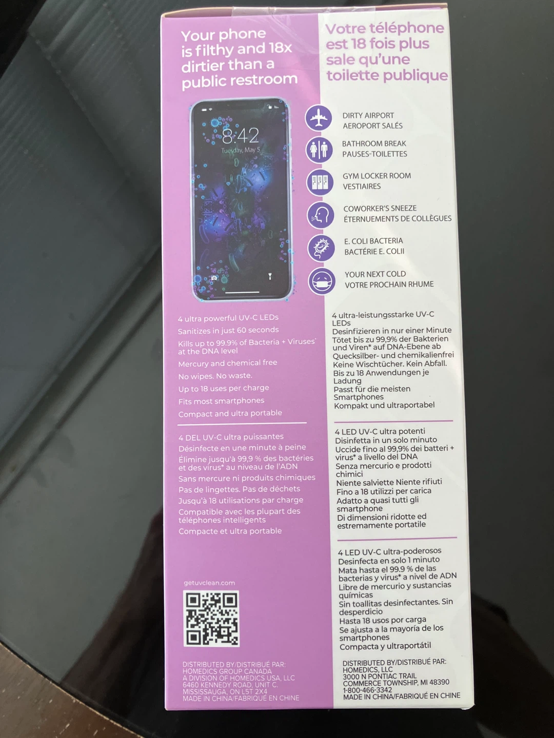 HoMedics UVclean Portable Sanitizer Bag - photo 3