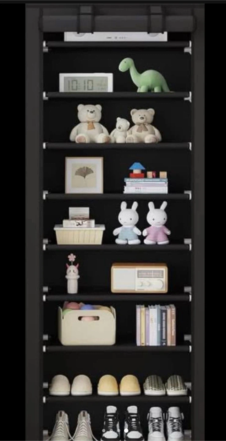 10-Tier Shoe Rack Organizer with Cover - photo 4