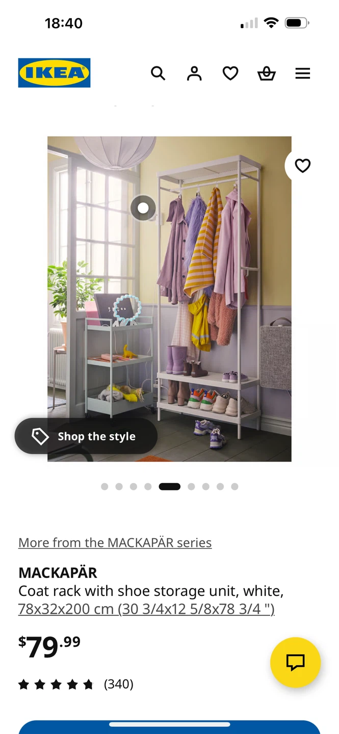 IKEA MACKAPÄR Coat Rack with Shoe Storage Unit - White - photo 2