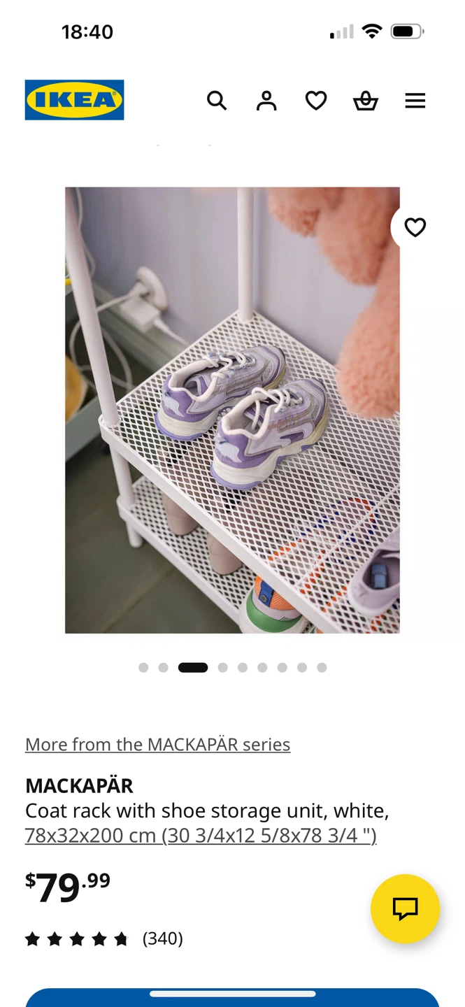 IKEA MACKAPÄR Coat Rack with Shoe Storage Unit - White - photo 3
