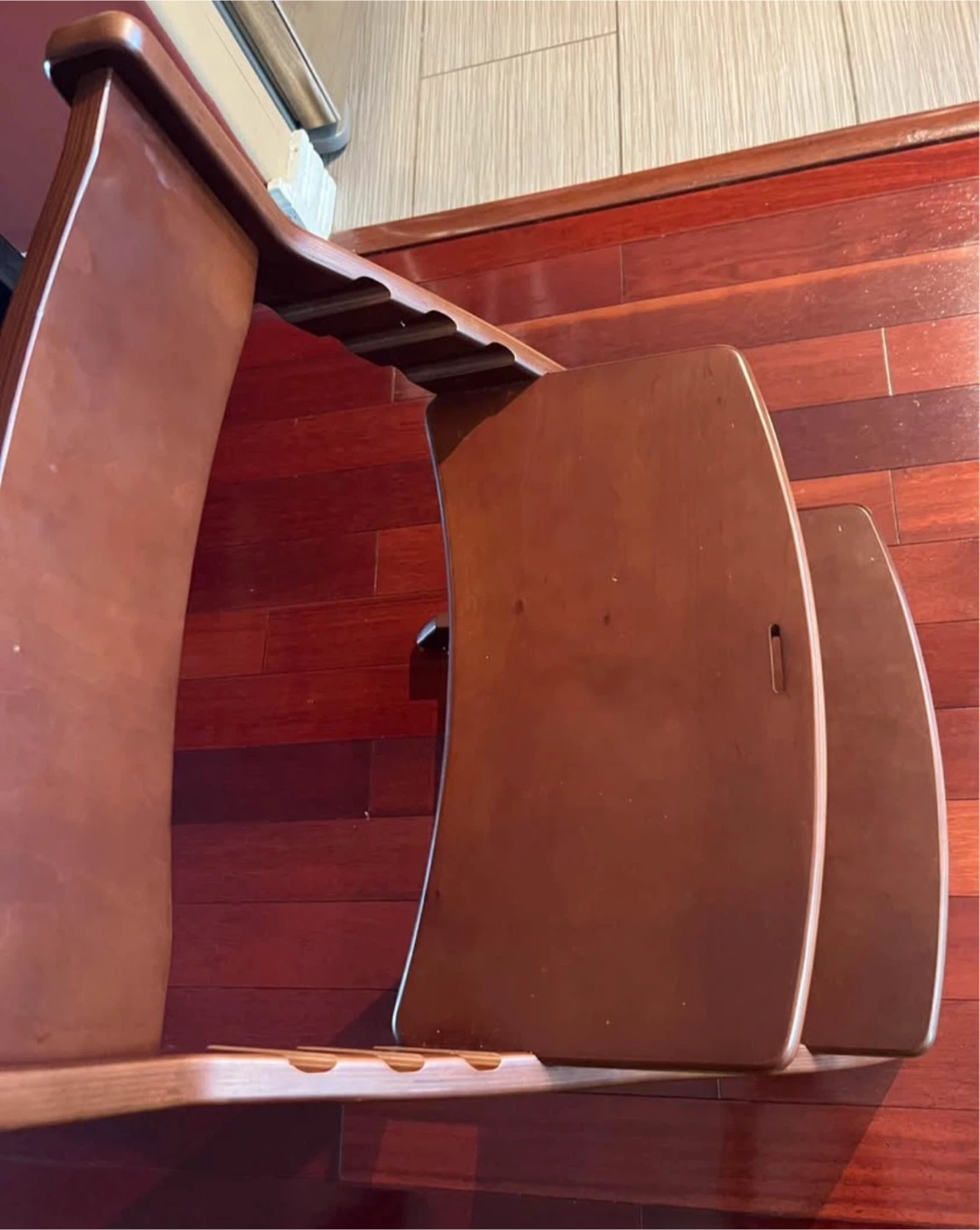 Adjustable Wooden High Chair - Dark Walnut - photo 3