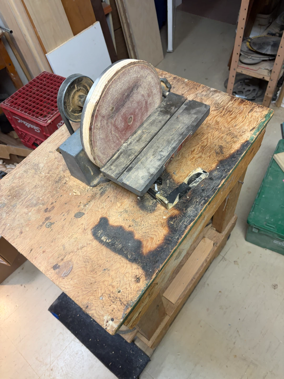 Delta Rockwell cast iron Disc Sander vintage