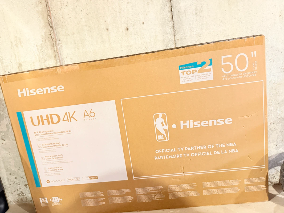 Hisense 50" UHD 4K A6 Series Smart TV