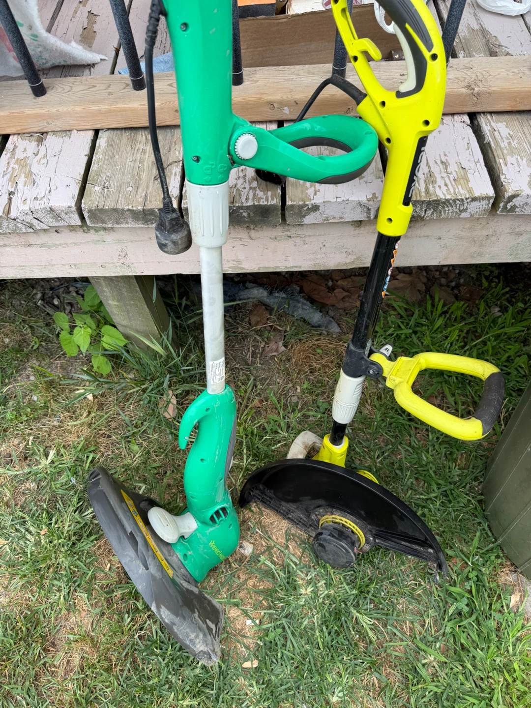 2 Electric String Trimmers - Ryobi and Greenworks - photo 2