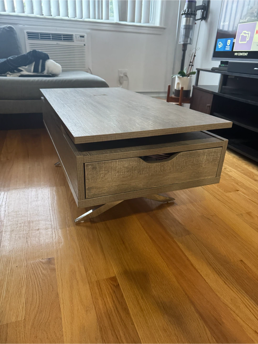 Lift Top Coffee Table with Drawer - photo 3