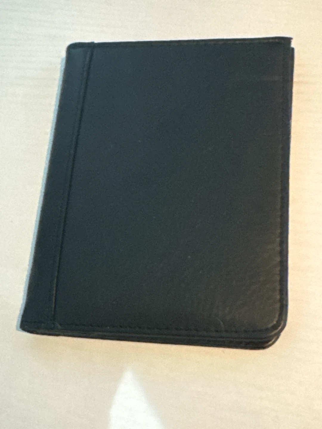 Black Leather Wallet with RFID Protection