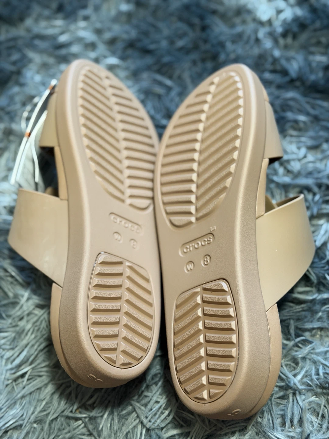 Crocs Brooklyn Buckle Low Sandals Tan Size W8 - photo 3