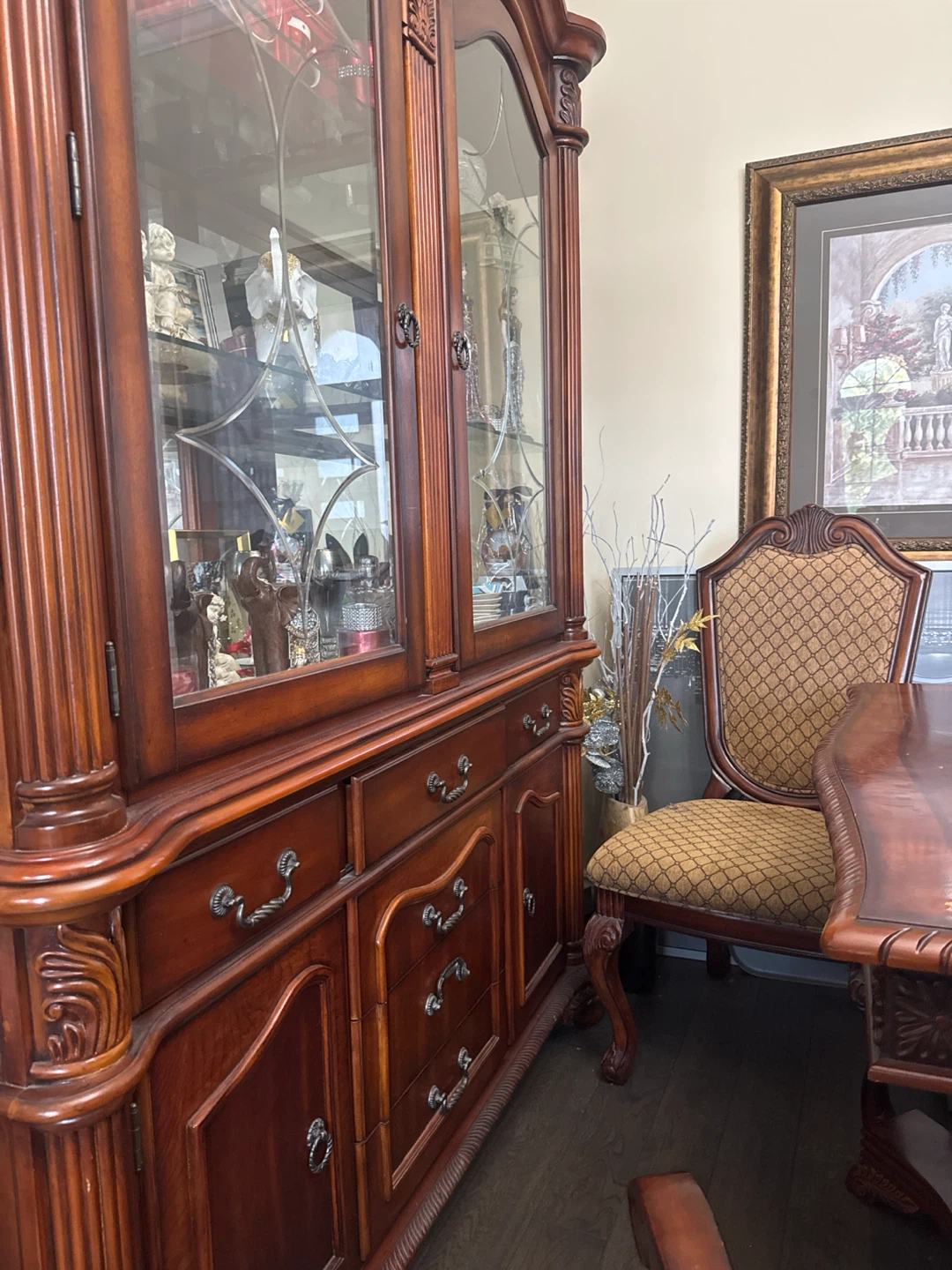 Wooden Table Set and Wall Unit - photo 3