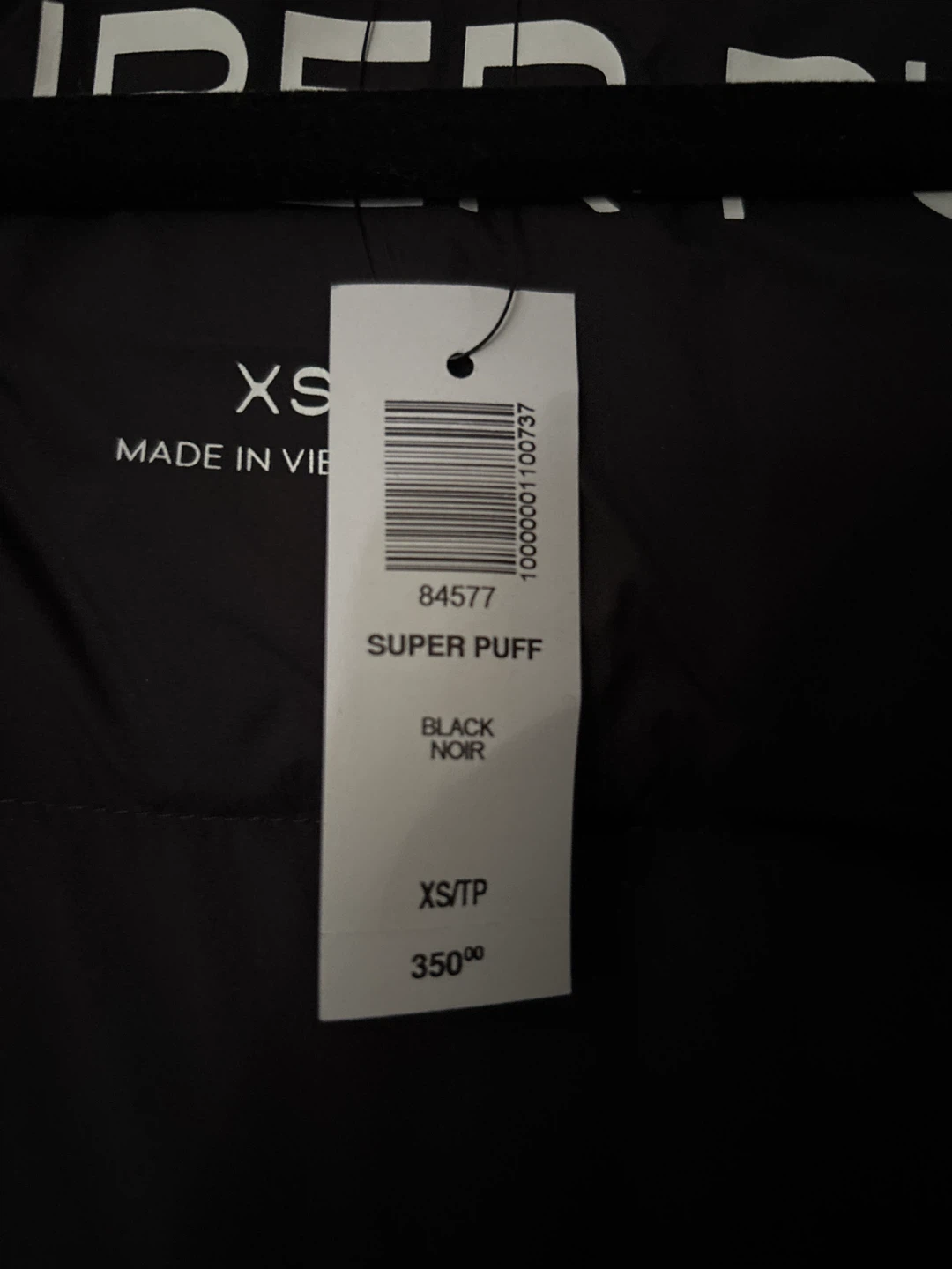 Aritzia Super Puff Puffer Jacket XS Black Noir - photo 2