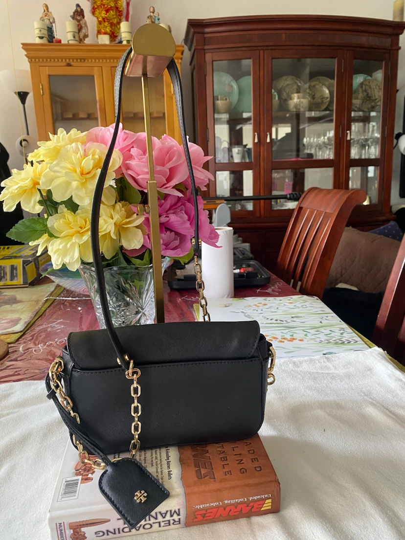 Tory Burch Black Leather Chain Shoulder Bag - photo 3