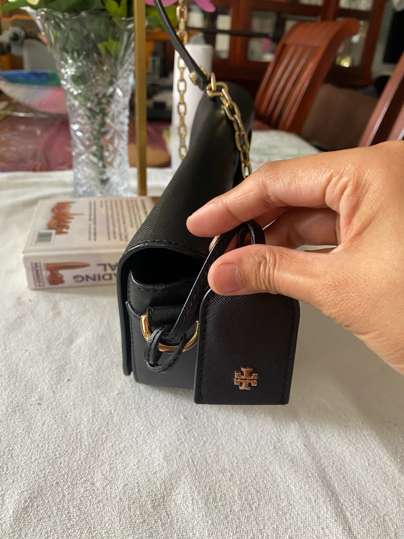 Tory Burch Black Leather Chain Shoulder Bag - photo 4