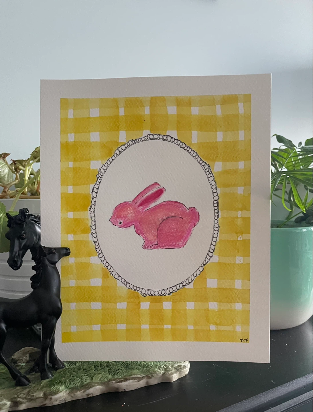 Watercolor Bunny Paintings - photo 3