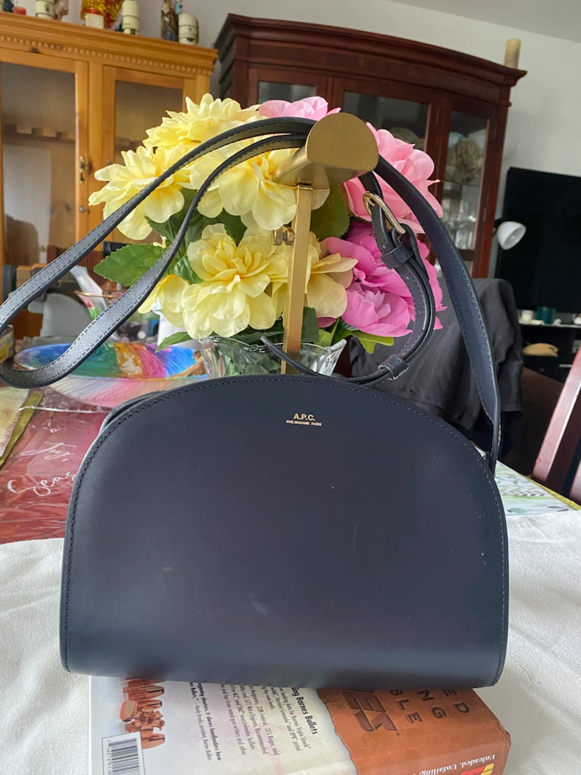 A.P.C. Rue Madame Paris Leather Saddle Bag