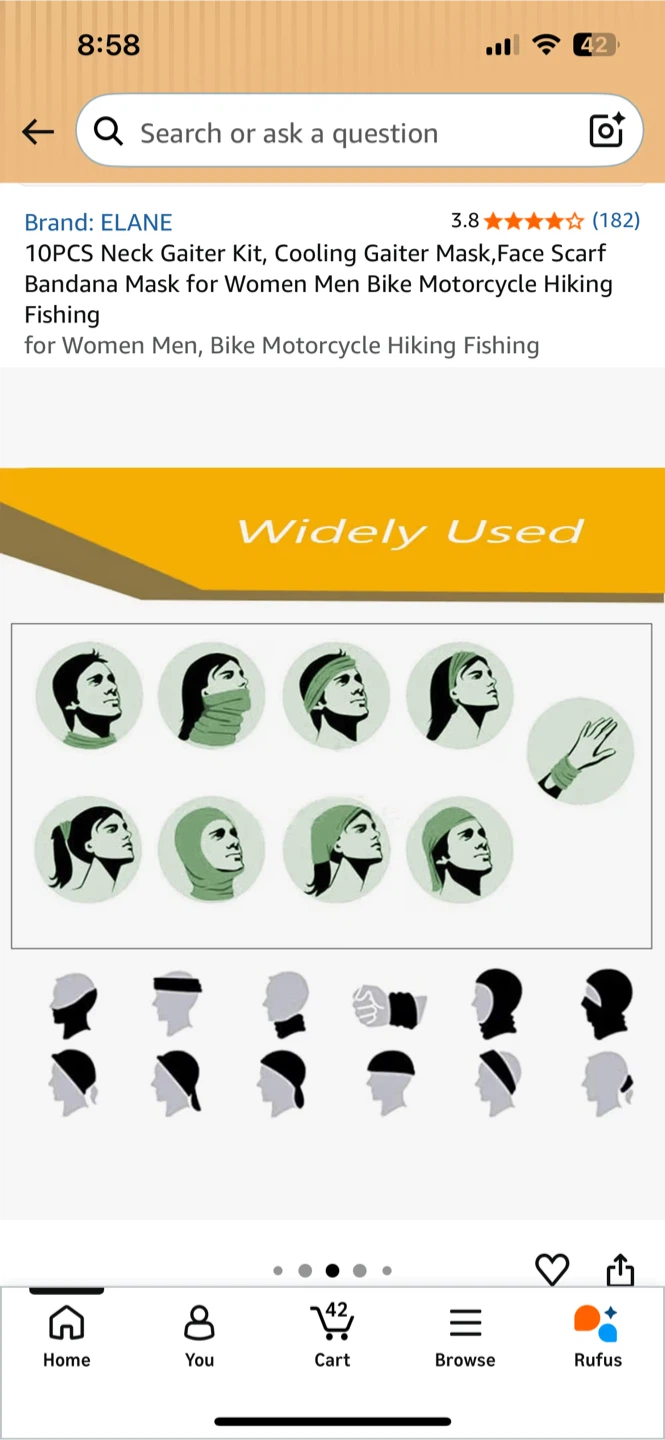 10PCS ELANE Neck Gaiter Kit - photo 2