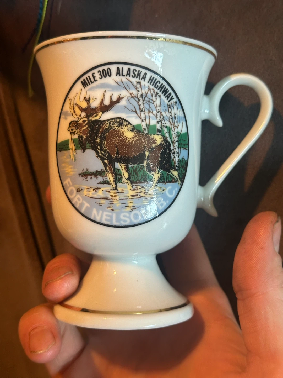 Mile 300 Alaska highway souvenir mug