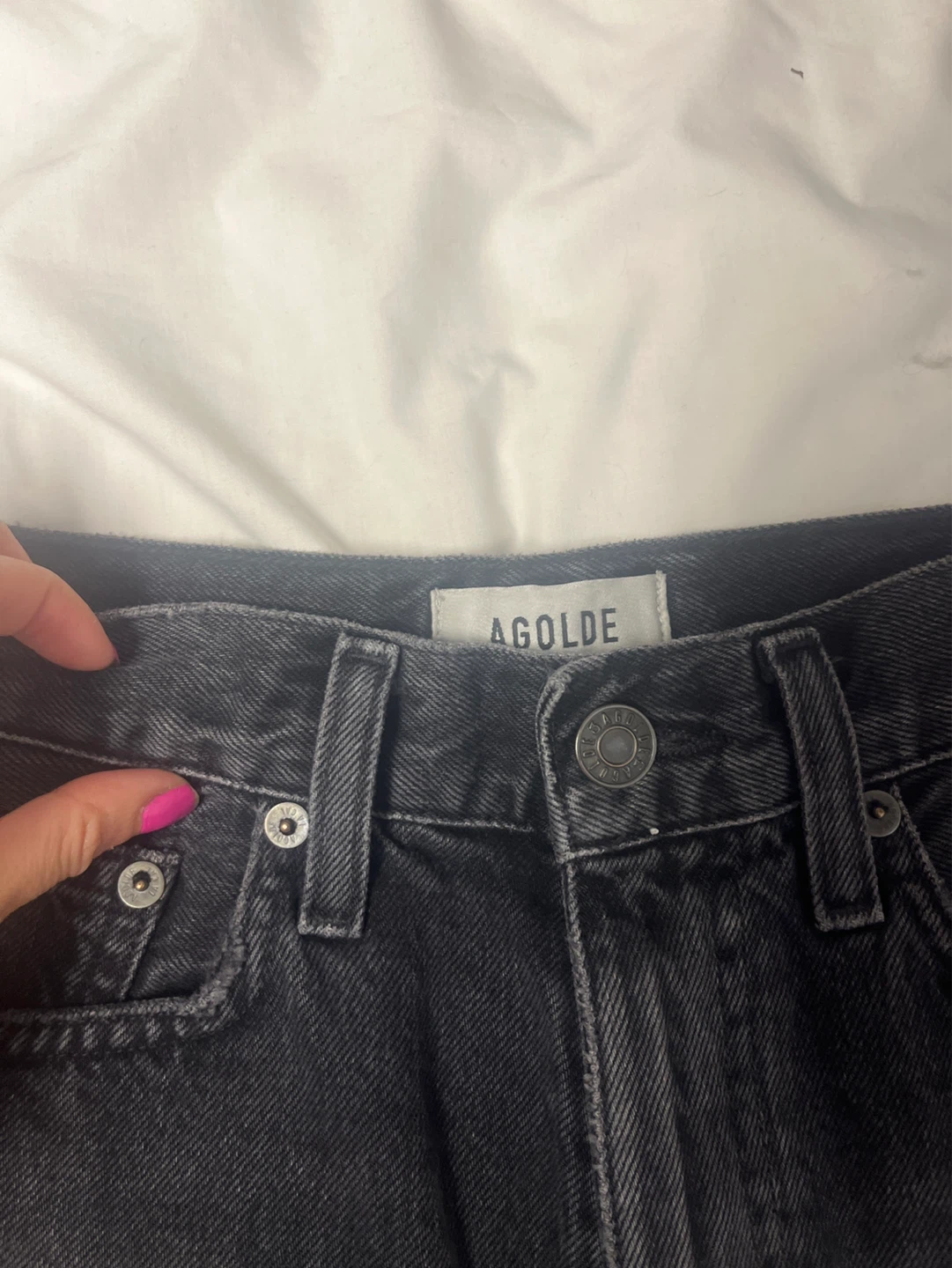 AGOLDE Denim Shorts - Black - photo 2