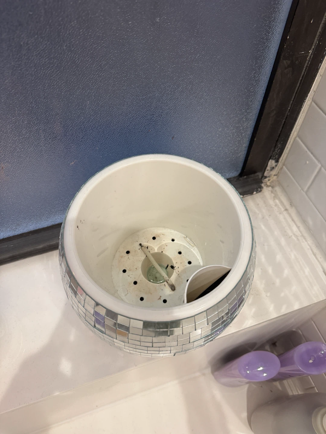 Mosaic Disco Ball Planter Pot - photo 2