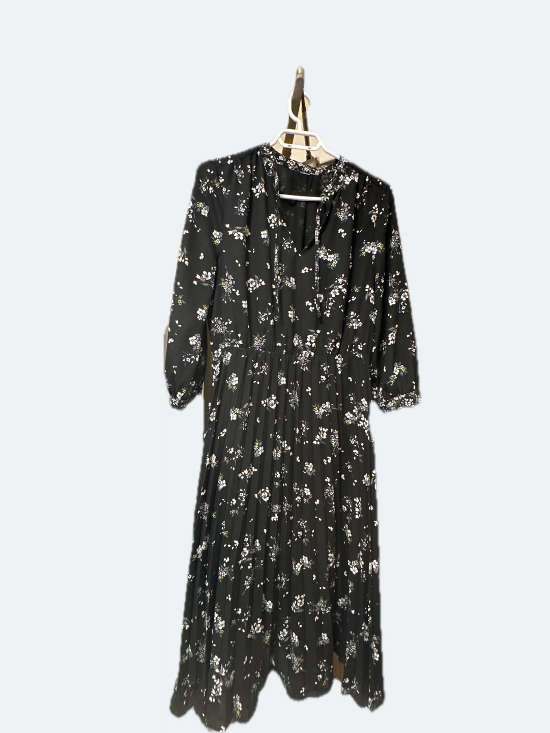 Black floral dress