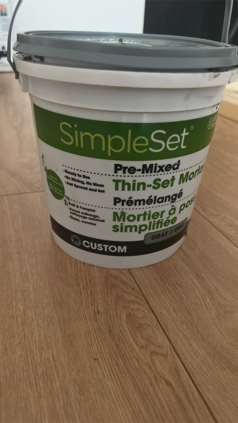 SimpleSet Pre-Mixed Thin-Set Mortar (Gray) - photo 2