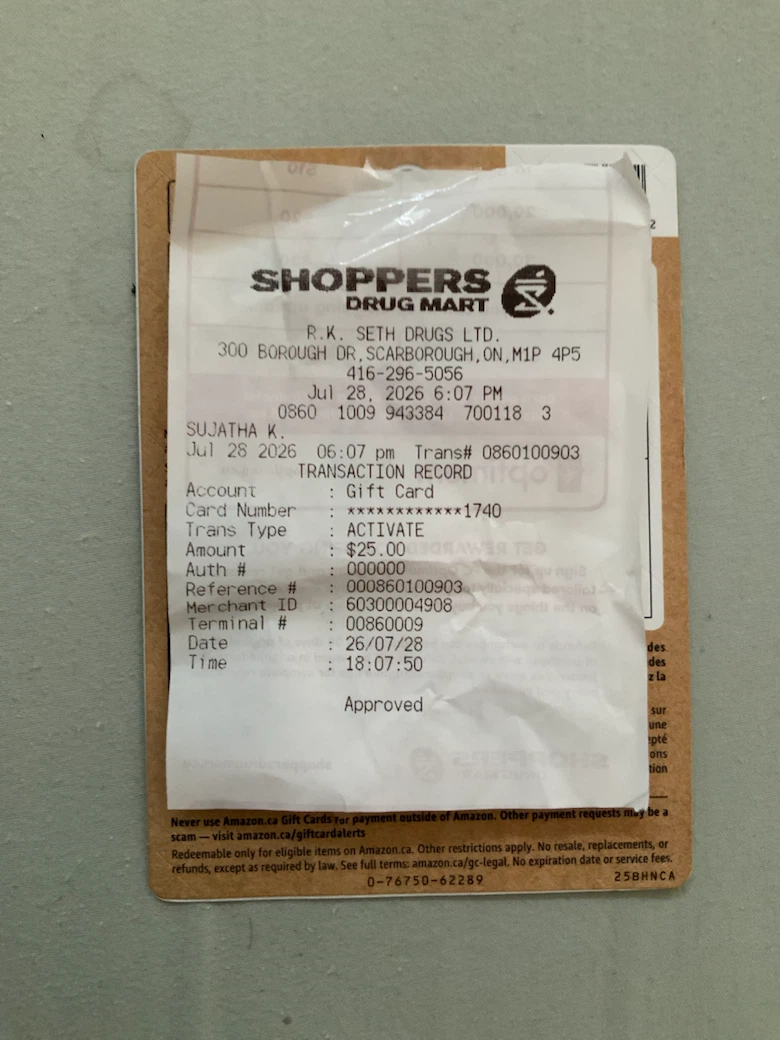 $25 Amazon Canada Gift Card asking $20 - photo 2