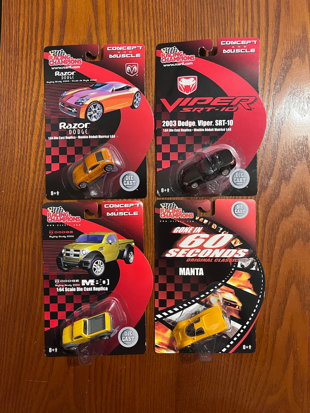 VINTAGE (2002) RACING CHAMPIONS (1:64 Scale diecast)
