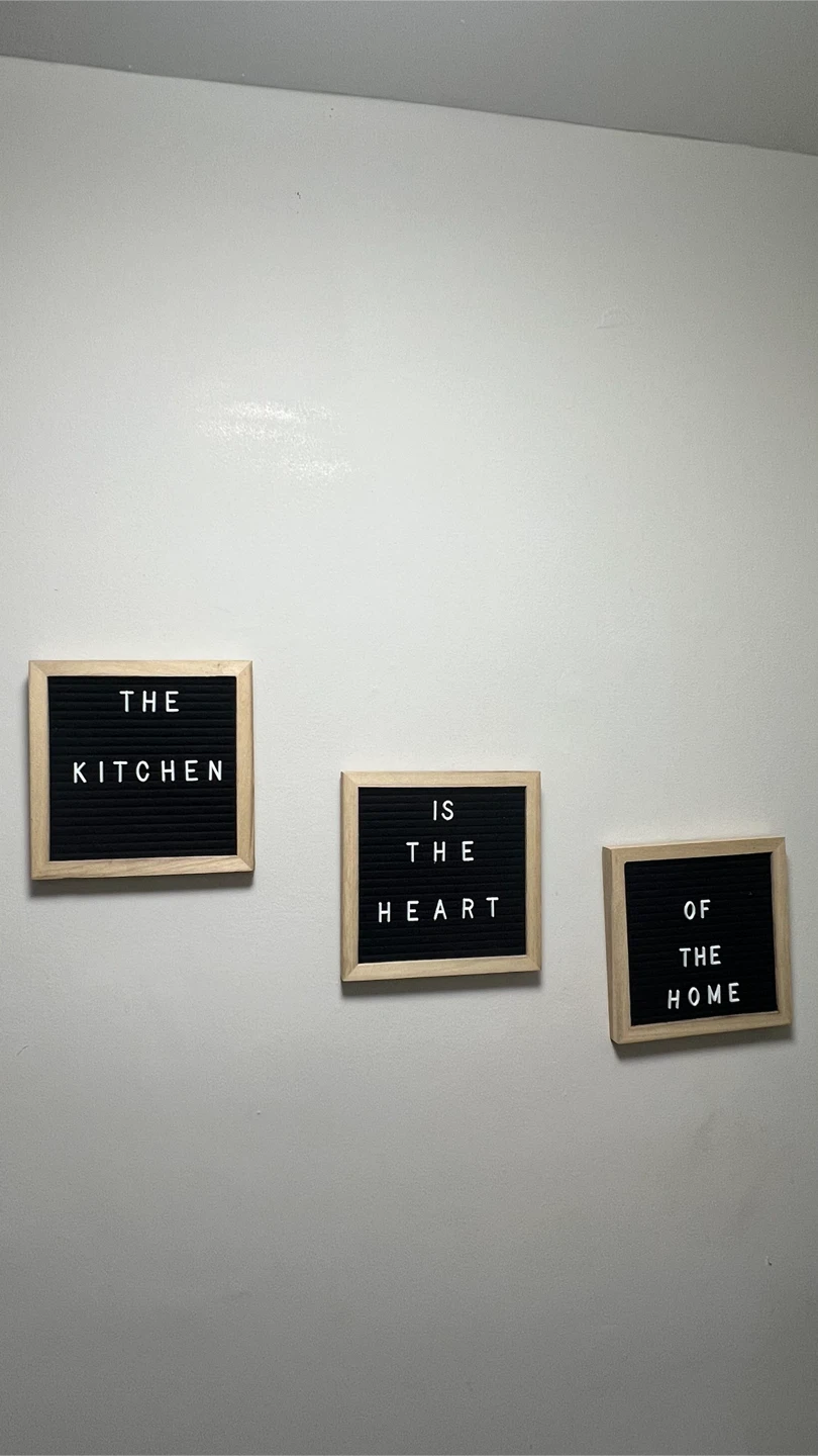 Set of 3 Framed Letter Boards