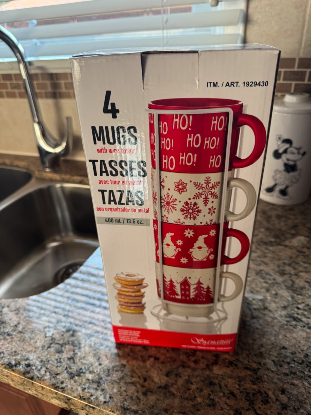 Signature Housewares 4 Mugs with Wire Tower - photo 2
