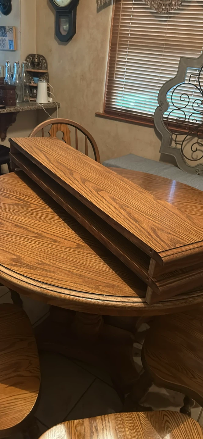 Oak Dining Table with 6 Chairs - photo 3