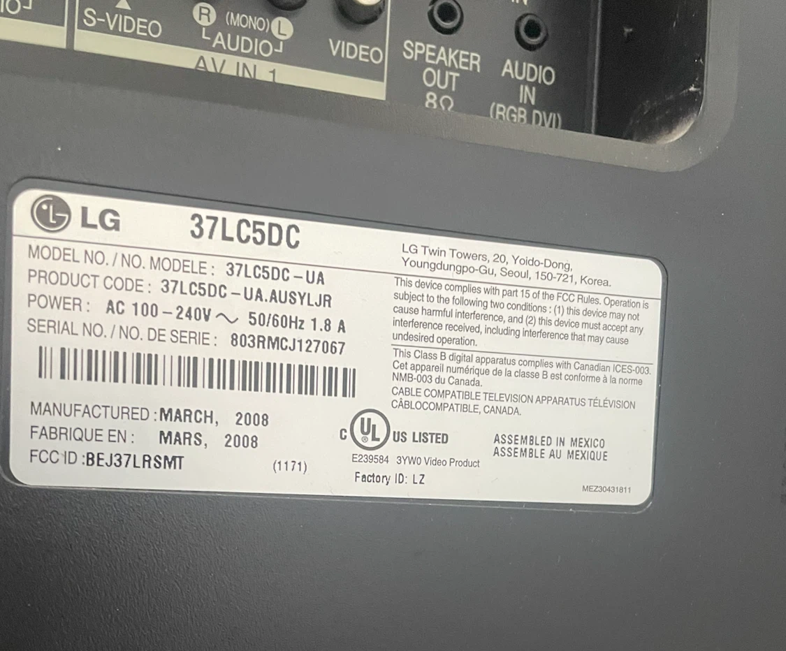 36 INCH OLG LCD HDTV PERFECT CONDITION - photo 2