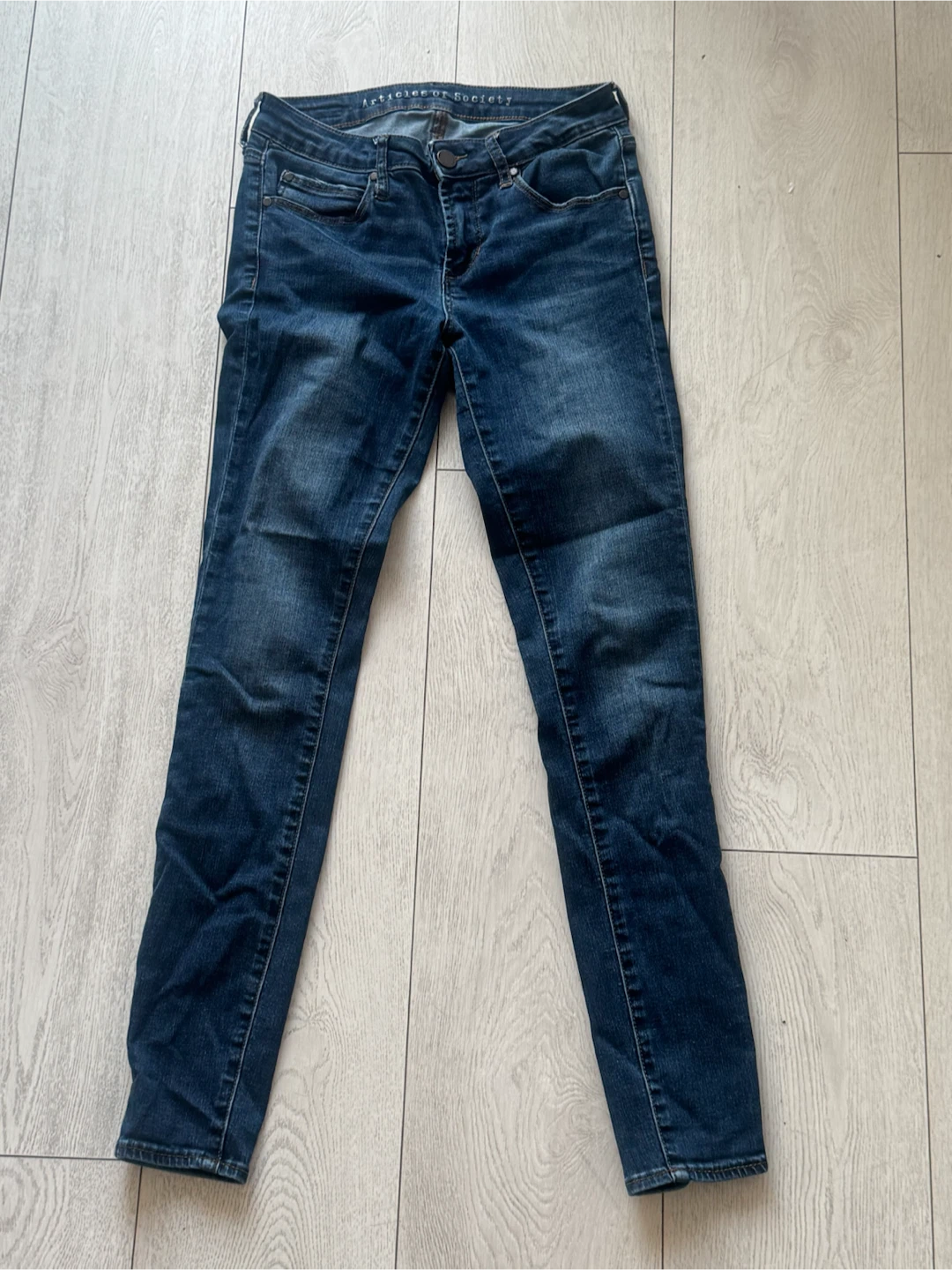 Y2k articles of society low rise skinny jeans size 25 - photo 3