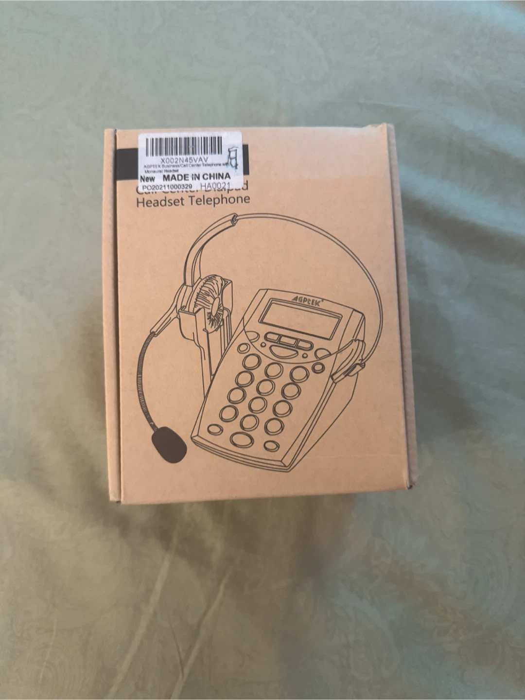 AGPTEK Business/Call Center Telephone with Monaural Headset