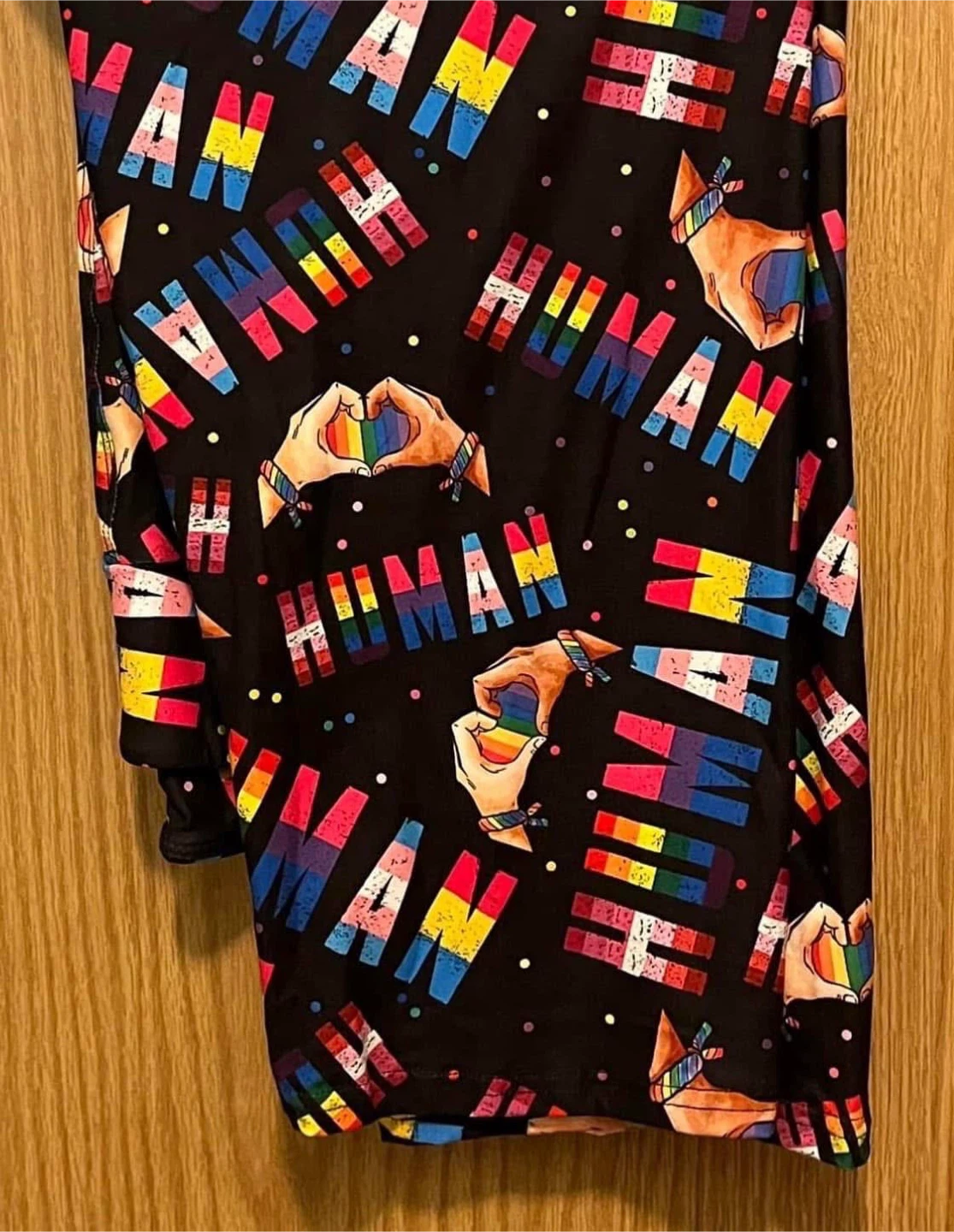 Pride Human Black Capris w/POCKETS