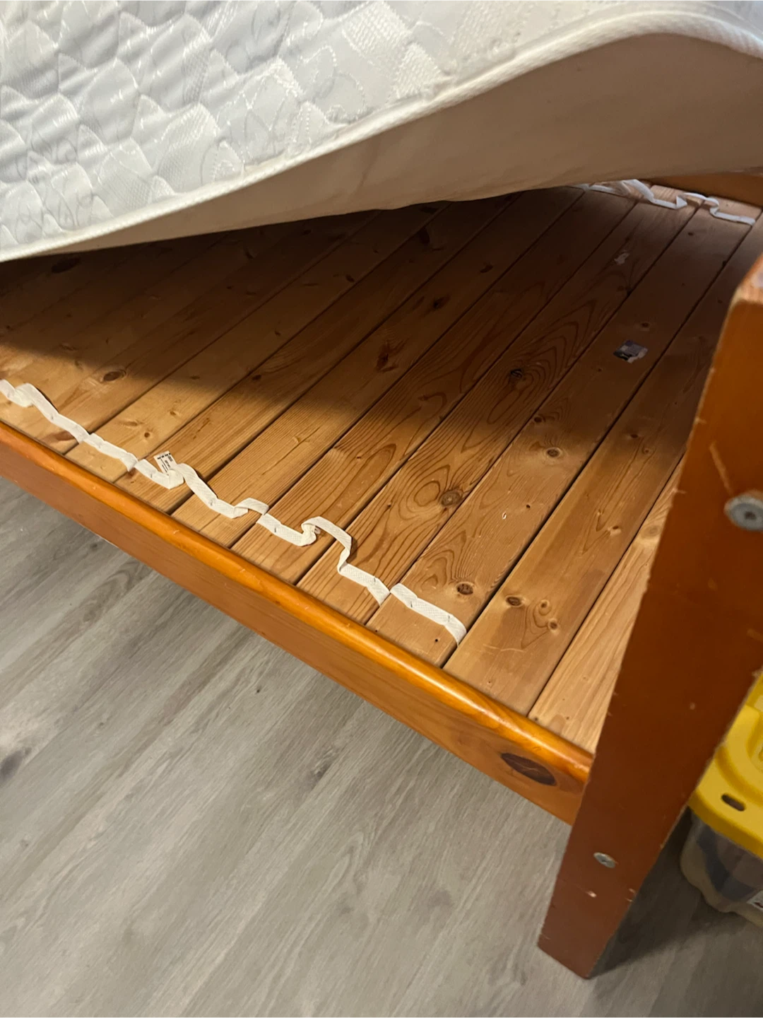 Wooden bunk bed with two mattresses - photo 5