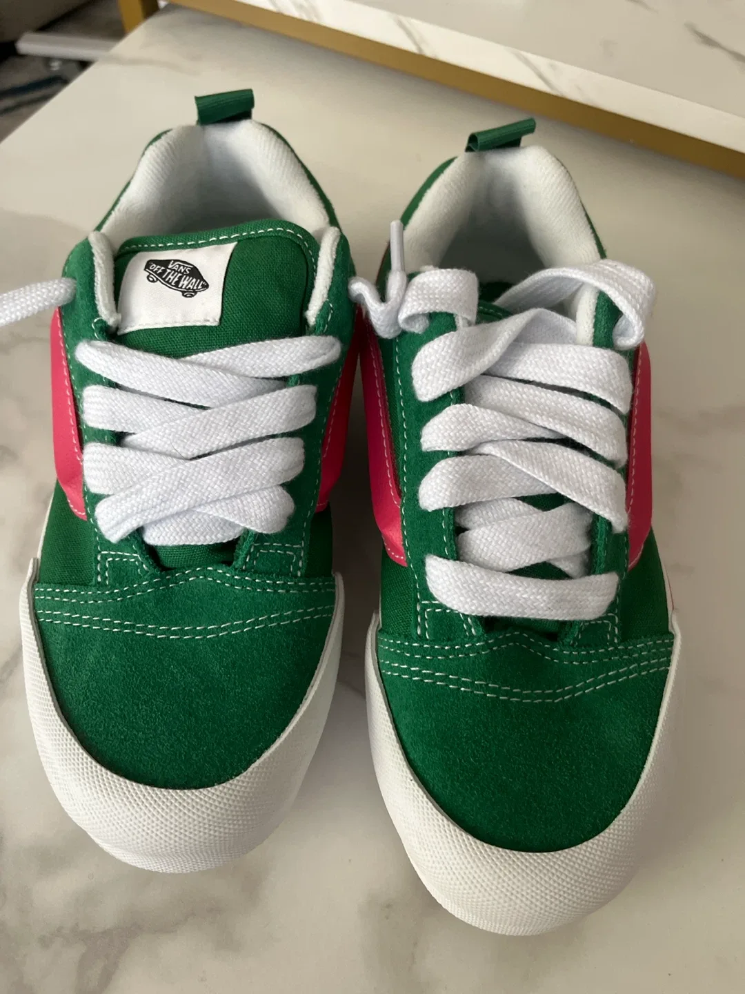 Vans Off The Wall Green Pink Sneakers